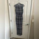 Diane Von Furstenberg  Black and White Geometric Jumpsuit Photo 3