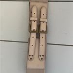 Talbots Super Cute  Beige and Cream Stretchy Belt Photo 9