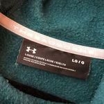 Under Armour Womens Hoodie Pullover Stripe Graphic Loose Green L Photo 3