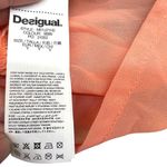 Desigual Printed Cardigan Heart Accent Sweater Sheer Back Size Medium Photo 9