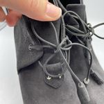 Rag and Bone  Grey Suede Heeled Lace Up Ankle Boots Womens 36.5 Photo 5