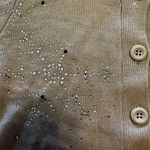 Alberto Makali VTG  Angora Cardigan Button Down Sweater Rhinestone Wool Beige S Photo 1