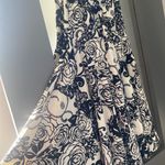 XScape Formal Dress Black And White Floral Photo 2