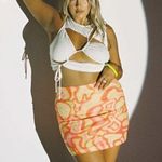 Princess Polly  Soul Seeker White Lace Up Cut Out Cropped Tank 12 Photo 7