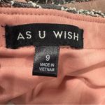 As You Wish As U Wish Lace Midi Skirt with Pink Ribbon, Size 9 Photo 3