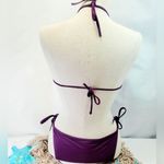 Victoria's Secret  triangle tie bikini top with tie back triangle bikini bottoms Photo 2