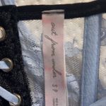 Urban Outfitters Blue Lace Corset Velvet Bow Photo 2