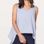 Lululemon Watch Me Flip Tank in Heathered Misty Moon Sleeveless Top Yoga V-neck Photo 0