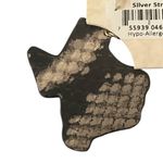 NWT Silver Strike Texas Faux Snake Print Dangle Earrings 3D Belt Co. Black Cream Photo 6