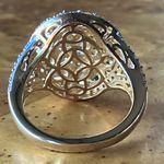Natural Brazilian Heliodor Sterling Silver Cocktail Ring Size 7 Gold Photo 4
