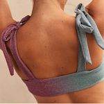 Beach Riot  x Free People Women's XS Avalon Bikini Top Blue Purple Ombre Beach Photo 1