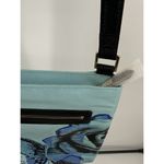 Vera Bradley  Molly Crossbody Blue Havana Rose Faux Leather Trim‎ New Photo 2