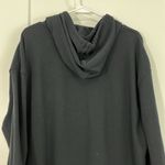 Old Navy XL Petite Black Sweatshirt Hoodie Dress with Pockets Photo 5