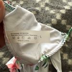 Cupshie Size Large Top Tropical Cheeky‎ Bottom Spaghetti Bikini Top Vacation White Size M Photo 4