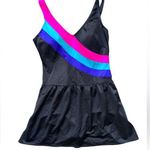 VTG Baltex Maillot Body I.D. Swimsuit One Piece Bathing Thigh Thinner Suit Sz 14 Black Size L Photo 0