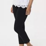 Susan Graver Weekend Premium Stretch Crop Pant Zip Pockets Large Petite Photo 0