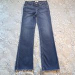 Paige  Sloane Wide Leg Raw Hem Mid Rise Jeans Size 28🧡 Photo 1
