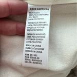 Good American NEW Better Than Leather Shorts Elastic Waist Bone Size 5 2XL Photo 12