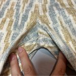 Free People Aztec Print Grey Tan Skinny Jean Zippered Ankle Womens size 31 Photo 8