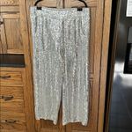 Lane Bryant Lane Bryant Pull-On Sequin Wide Leg Pants Sparkly Holiday Festive plus size 18 Photo 2