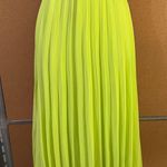 potter's pot Accordion Pleated Chiffon & Lace Sleeveless Midi Dress – Size Large Photo 3