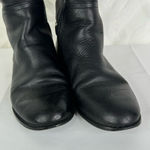 Tory Burch Jess Leather Side Zip Horsebit Knee High Tall Riding Boots Size 6 Photo 5