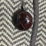 Banana Republic VTG  Merino Wool Herringbone Riding Blazer Elbow Patches Women PS Photo 7