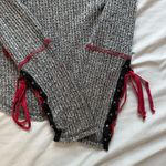 Free People Mountaineer Lace-Up Cuff Waffle Knit Thermal Top Photo 2