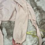 CRUSH. Cashmere Ribbed Knit Wrap Sweater Light Pink Size 2 Light Weight See Pics Photo 9