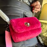 Kate Spade Authentic  FAUX FUR TURNLOCK Small CLUTCH/Crossbody Photo 10