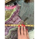 Blanc  Women's Purple Green mesh, body con Maxi Dress Size Small Photo 1