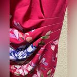 Guess NWT  Pink Floral Print Scuba Crepe Dress Side Ruched Stretchy Size 2 Photo 11