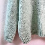 ZARA ‎ Women’s Mint Green Wool Blend Chunky Cable Knit Sweater Large Long Sleeve Photo 3