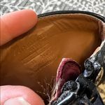 ZARA  snake skin metallic burgundy western cowboy boots Photo 8