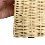 ZARA Wicker Woven Basket Gold Chain Handbag Purse Photo 10