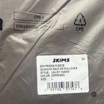 SKIMS  Espresso Boyfriend Fleece Slouchy Half Zip Pullover Oversized Comfy Photo 3