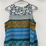 Anthropologie Maeve Mixed Floral Paisley Print Sleeveless Shift Dress Sz S Photo 1
