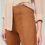 Spanx  Faux Suede Pull On High Waisted Leggings Rich Caramel Size Large Photo 4