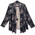 Susan Graver  Liquid Knit‎ Cardigan Black XL Photo 0