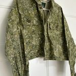 Wild Fable Green Floral Jean Jacket Photo 1