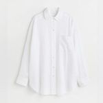 H&M - White Casual Button-Down Shirt Size XS Photo 1