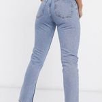ASOS Monki Kimomo Organic Cotton High Waisted Mom Jeans Blue Size 27 Photo 1