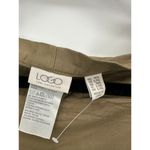 LOGO By Lori Goldstein Cardigan Scarf Button Sleeve Women M/L Green Stretch Photo 4