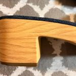 Impo  Denim Blue Buckle Sandals memory foam wooden platform Y2K denim gold buckle Photo 10