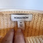 Nordstrom  Women's XS Relaxed Fit‎ Yellow Knitted Sweater Vest Casual Fall Wear Photo 1