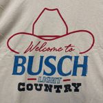 Busch Light beige T-shirt Size Large Photo 1