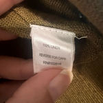 Garnet Hill Easy Linen Drape Front Cardigan Green Button Oversized Lagenlook M Photo 8