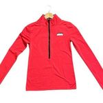 PINK - Victoria's Secret PINK ULTIMATE Victoria's Secret 1/4 Zip Bright Pink Pullover with Thumb Holes XS Photo 0