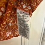 Old Navy  orange floral puff sleeve smocked top size M Photo 5