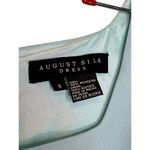 August Silk  Women Dress Lined Knee Length Square Neck Sleeveless Split Hem Green Photo 4